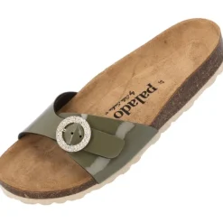 Damen Palado by Sila Sahin Pantoletten & Badeschuhe<Palado Malta RD by Sila Sahin, Pantoletten, Damen, Khaki Lack