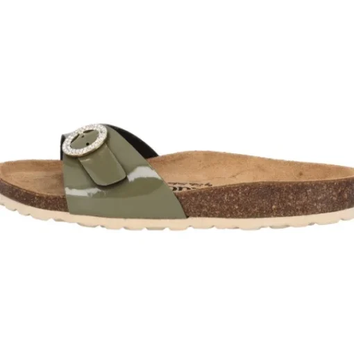 Damen Palado by Sila Sahin Pantoletten & Badeschuhe<Palado Malta RD by Sila Sahin, Pantoletten, Damen, Khaki Lack