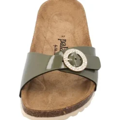 Damen Palado by Sila Sahin Pantoletten & Badeschuhe<Palado Malta RD by Sila Sahin, Pantoletten, Damen, Khaki Lack