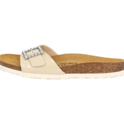 Damen Palado by Sila Sahin Pantoletten & Badeschuhe<Palado Malta SQ by Sila Sahin, Pantoletten, Damen, Beige Lack