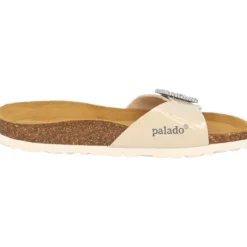 Damen Palado by Sila Sahin Pantoletten & Badeschuhe<Palado Malta SQ by Sila Sahin, Pantoletten, Damen, Beige Lack