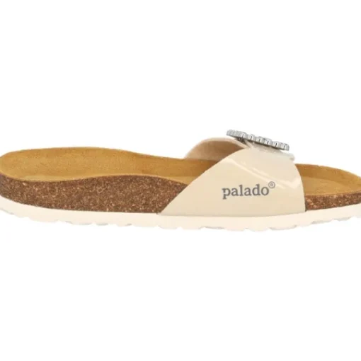 Damen Palado by Sila Sahin Pantoletten & Badeschuhe<Palado Malta SQ by Sila Sahin, Pantoletten, Damen, Beige Lack