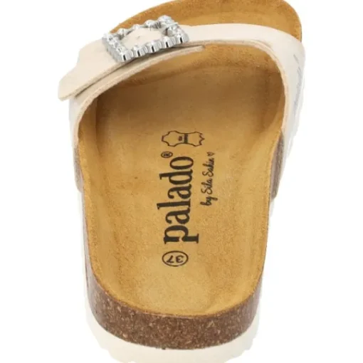 Damen Palado by Sila Sahin Pantoletten & Badeschuhe<Palado Malta SQ by Sila Sahin, Pantoletten, Damen, Beige Lack