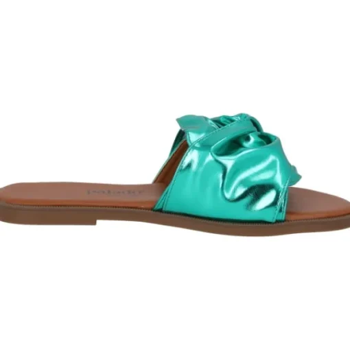 Damen Palado by Sila Sahin Pantoletten & Badeschuhe<Palado Namar by Sila Sahin, Pantoletten, Damen, Grün Metallic