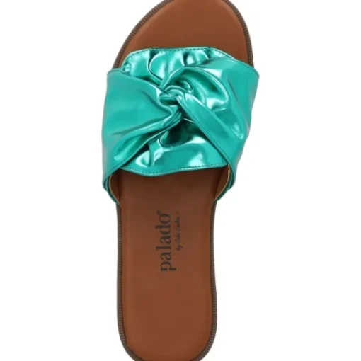 Damen Palado by Sila Sahin Pantoletten & Badeschuhe<Palado Namar by Sila Sahin, Pantoletten, Damen, Grün Metallic
