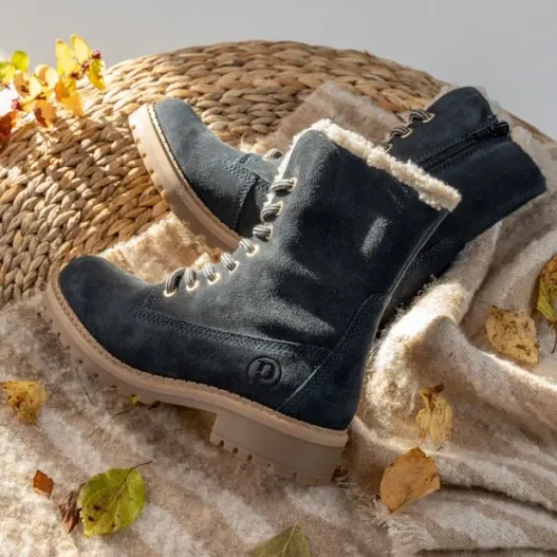 Damen Palado Stiefel<Olib, Schnürstiefel, Damen, Blau