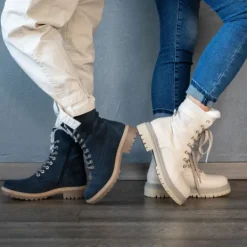 Damen Palado Stiefel<Olib, Schnürstiefel, Damen, Blau