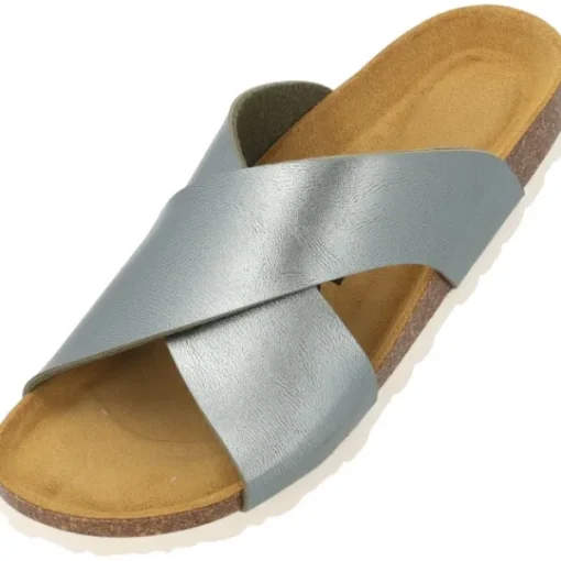 Damen Palado Pantoletten & Badeschuhe<Rianel, Pantoletten, Damen, Olive Metallic