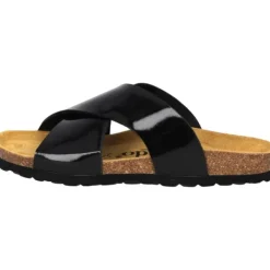Damen Palado Pantoletten & Badeschuhe<Rianel, Pantoletten, Damen, Schwarz Lack