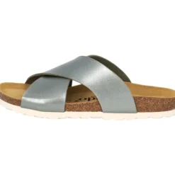 Damen Palado Pantoletten & Badeschuhe<Rianel, Pantoletten, Damen, Olive Metallic