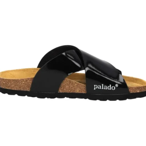Damen Palado Pantoletten & Badeschuhe<Rianel, Pantoletten, Damen, Schwarz Lack