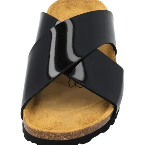 Damen Palado Pantoletten & Badeschuhe<Rianel, Pantoletten, Damen, Schwarz Lack