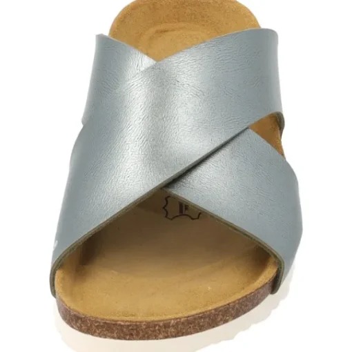 Damen Palado Pantoletten & Badeschuhe<Rianel, Pantoletten, Damen, Olive Metallic