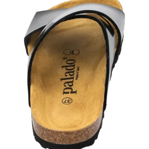 Damen Palado Pantoletten & Badeschuhe<Rianel, Pantoletten, Damen, Schwarz Lack
