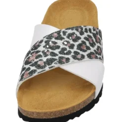 Damen Palado by Sila Sahin Pantoletten & Badeschuhe<Palado Rianel Wild by Sila Sahin, Pantoletten, Damen, Weiß Leo