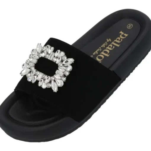 Damen Palado by Sila Sahin Pantoletten & Badeschuhe<Palado Rocib by Sila Sahin, Pantoletten, Damen, Schwarz