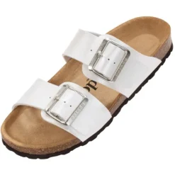 Damen Palado Pantoletten & Badeschuhe<Samos EGS, Pantoletten, Damen, Weiß Metallic