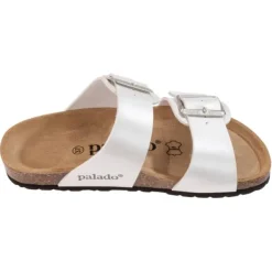 Damen Palado Pantoletten & Badeschuhe<Samos EGS, Pantoletten, Damen, Weiß Metallic