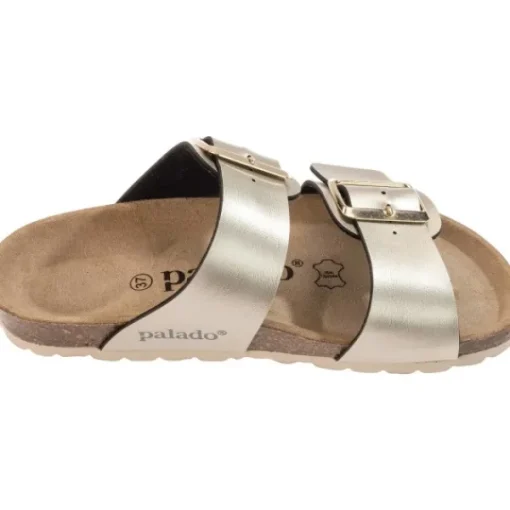 Damen Palado Pantoletten & Badeschuhe<Samos EGS, Pantoletten, Damen, Beige Metallic