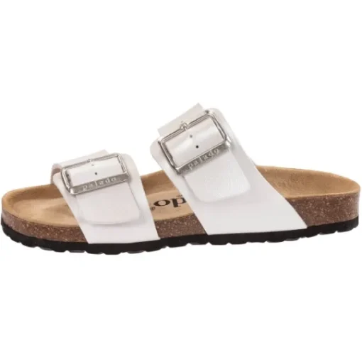 Damen Palado Pantoletten & Badeschuhe<Samos EGS, Pantoletten, Damen, Weiß Metallic