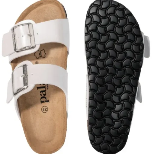 Damen Palado Pantoletten & Badeschuhe<Samos EGS, Pantoletten, Damen, Weiß Metallic