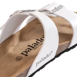 Damen Palado Pantoletten & Badeschuhe<Samos EGS, Pantoletten, Damen, Weiß Metallic