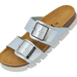 Damen Palado Pantoletten & Badeschuhe<Samos EGS PL, Pantoletten, Damen, Hellblau Metallic