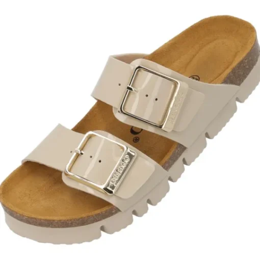 Damen Palado Pantoletten & Badeschuhe<Samos EGS PL, Pantoletten, Damen, Beige Lack