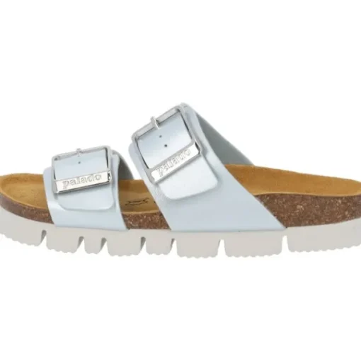 Damen Palado Pantoletten & Badeschuhe<Samos EGS PL, Pantoletten, Damen, Hellblau Metallic