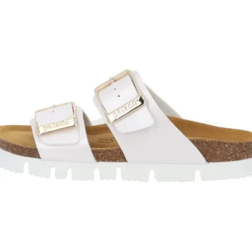 Damen Palado Pantoletten & Badeschuhe<Samos EGS PL, Pantoletten, Damen, Weiß Metallic