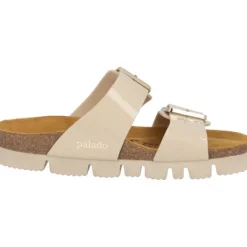 Damen Palado Pantoletten & Badeschuhe<Samos EGS PL, Pantoletten, Damen, Beige Lack