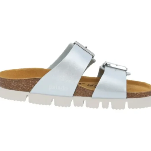 Damen Palado Pantoletten & Badeschuhe<Samos EGS PL, Pantoletten, Damen, Hellblau Metallic