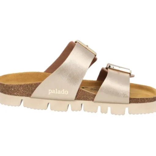 Damen Palado Pantoletten & Badeschuhe<Samos EGS PL, Pantoletten, Damen, Beige Metallic