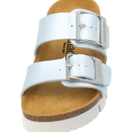 Damen Palado Pantoletten & Badeschuhe<Samos EGS PL, Pantoletten, Damen, Hellblau Metallic