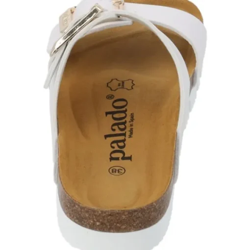 Damen Palado Pantoletten & Badeschuhe<Samos EGS PL, Pantoletten, Damen, Weiß Metallic