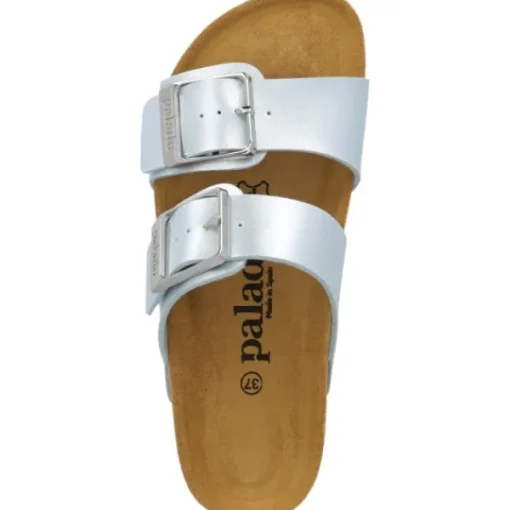 Damen Palado Pantoletten & Badeschuhe<Samos EGS PL, Pantoletten, Damen, Hellblau Metallic