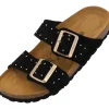 Damen Palado by Sila Sahin Pantoletten & Badeschuhe<Palado Samos Glint by Sila Sahin, Pantoletten, Damen, Schwarz