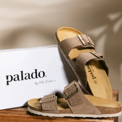 Damen Palado by Sila Sahin Pantoletten & Badeschuhe<Palado Samos Glint by Sila Sahin, Pantoletten, Damen, Braun