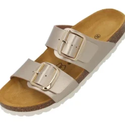 Damen Palado Pantoletten & Badeschuhe<Samos GS, Pantoletten, Damen, Beige Metallic