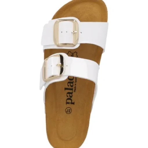 Damen Palado Pantoletten & Badeschuhe<Samos GS, Pantoletten, Damen, Weiß Lack
