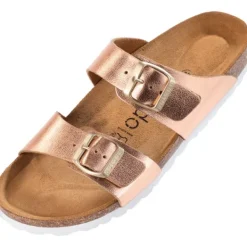 Damen Palado Pantoletten & Badeschuhe<Samos, Pantoletten, Damen, Metallic Rosegold