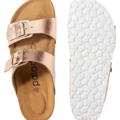 Damen Palado Pantoletten & Badeschuhe<Samos, Pantoletten, Damen, Metallic Rosegold