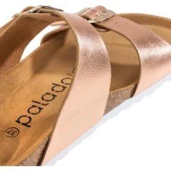 Damen Palado Pantoletten & Badeschuhe<Samos, Pantoletten, Damen, Metallic Rosegold