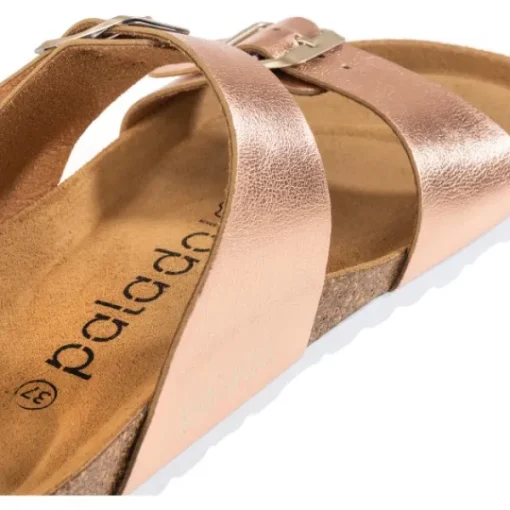 Damen Palado Pantoletten & Badeschuhe<Samos, Pantoletten, Damen, Metallic Rosegold
