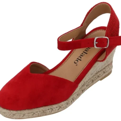 Damen Palado Sandaletten<Sathos, Keilsandaletten, Damen, Rot