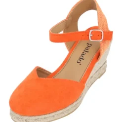 Damen Palado Sandaletten<Sathos, Keilsandaletten, Damen, Orange