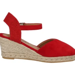 Damen Palado Sandaletten<Sathos, Keilsandaletten, Damen, Rot
