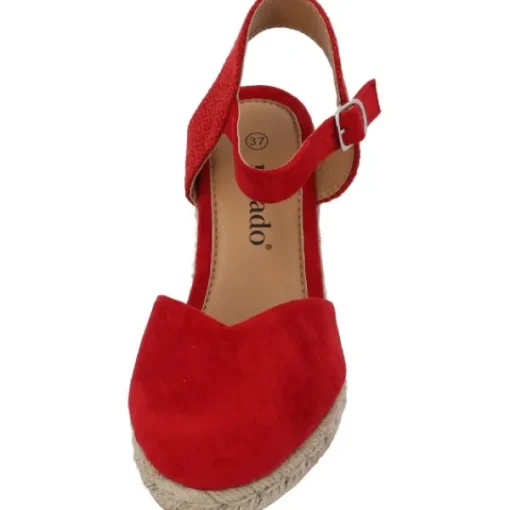 Damen Palado Sandaletten<Sathos, Keilsandaletten, Damen, Rot