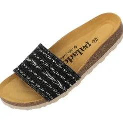 Damen Palado by Sila Sahin Pantoletten & Badeschuhe<Palado Solista by Sila Sahin, Pantoletten, Damen, Schwarz/Gold