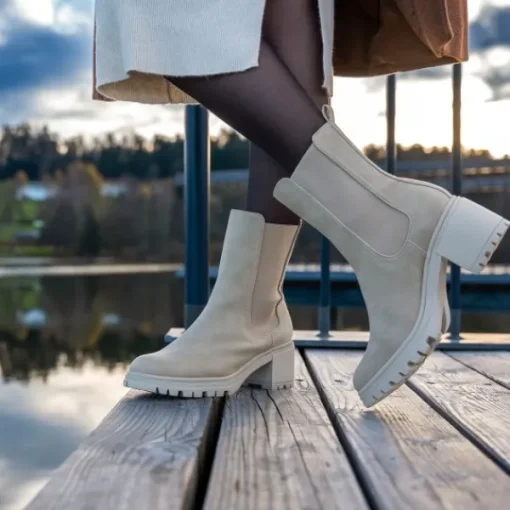 Damen Palado Boots<Thasos 018-1401, Chelsea Boots, Damen, Beige